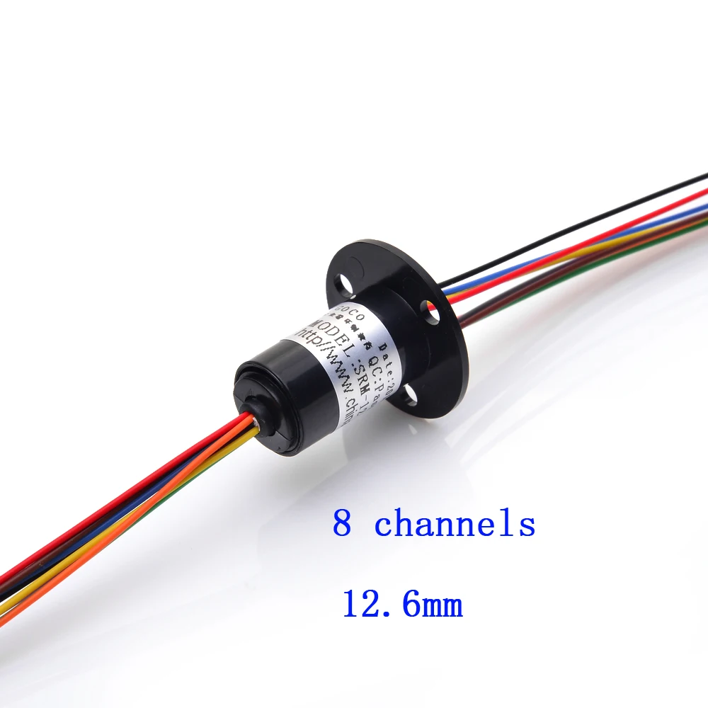 12.5mm 1.5A Slip Ring 6/8/12 Channels Spare Parts for Rotating Equipment Pan Tilt Camera Conductive Slipring E Type | Игрушки и хобби