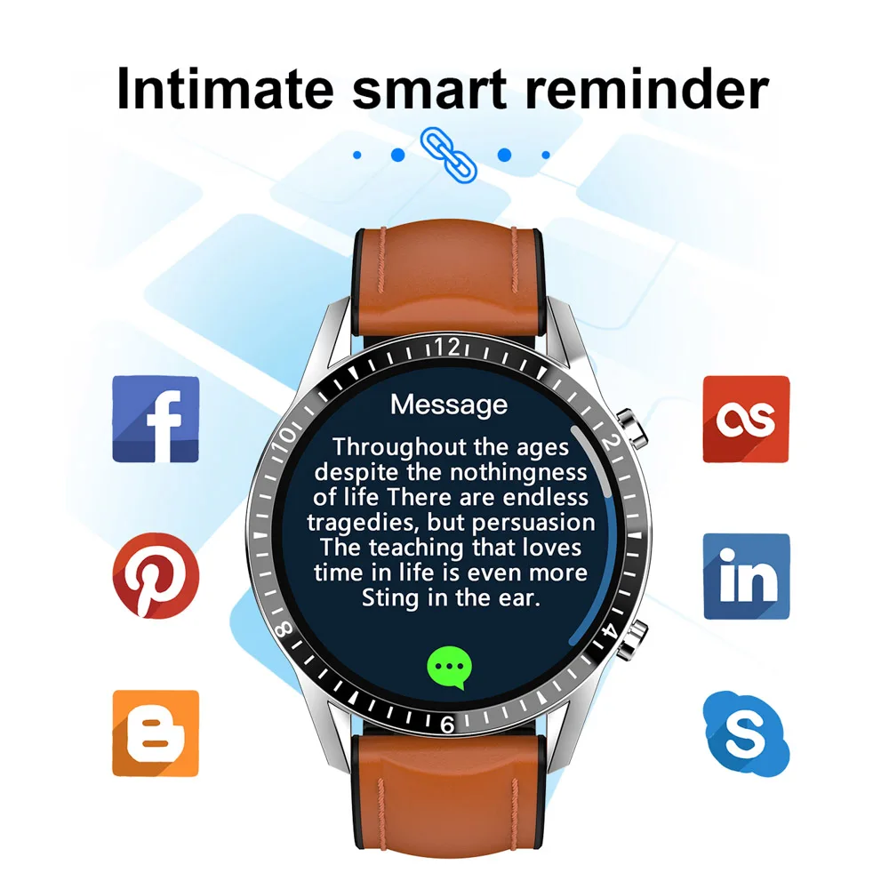 

2020 Sports Smart Watch Men Custom dial Full Touch Screen Heart Rate Monitoring Smartwatch for Android IOS Fitness Watches