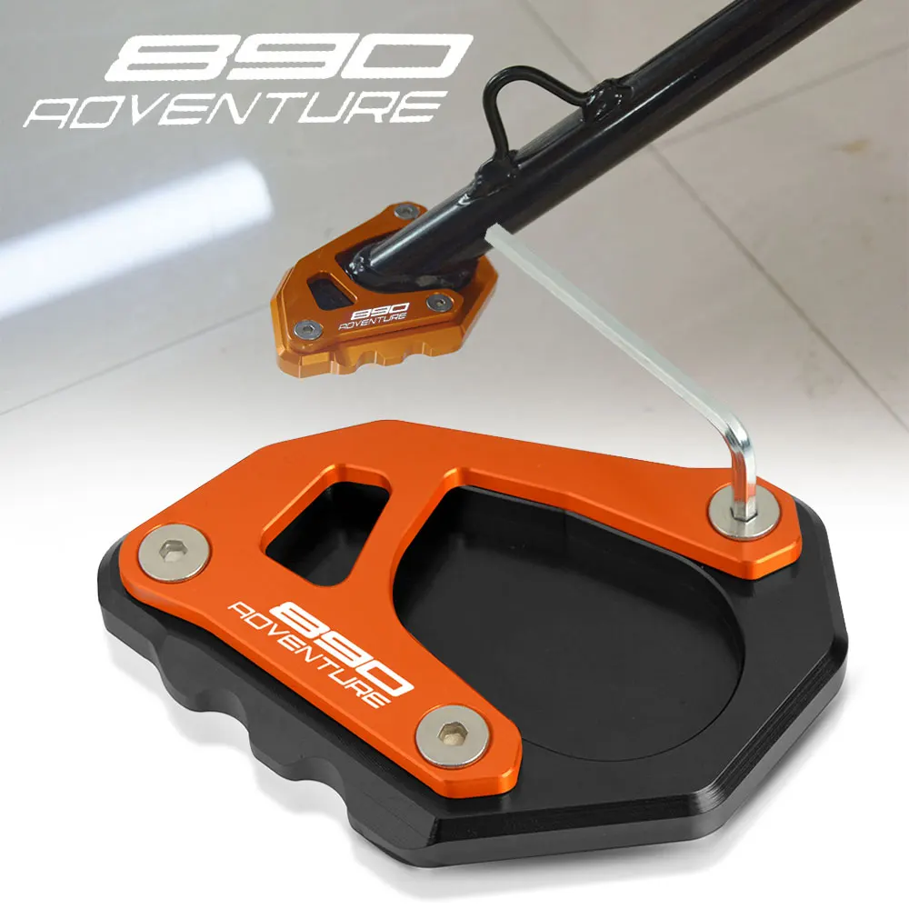 

FOR 890 Adventure 890 ADV ADVENTURE R 2020 2021 Parts Motorcycle Side Stand Enlarger Plate Pad Kickstand Extension Protection