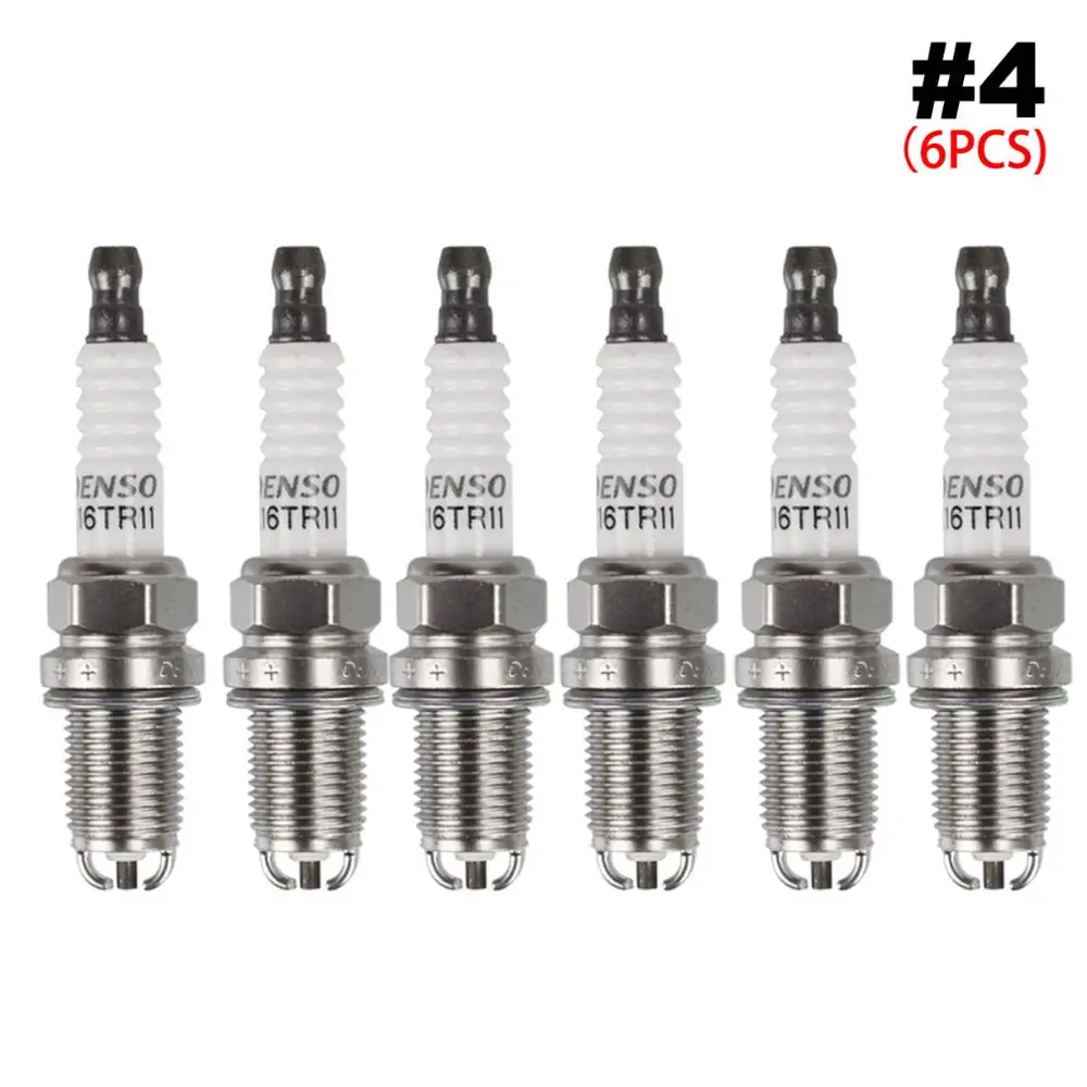 6PCS 90919-01192 K16TR11 Spark Plug For TOYOTA LAND CRUISER | Автомобили и мотоциклы