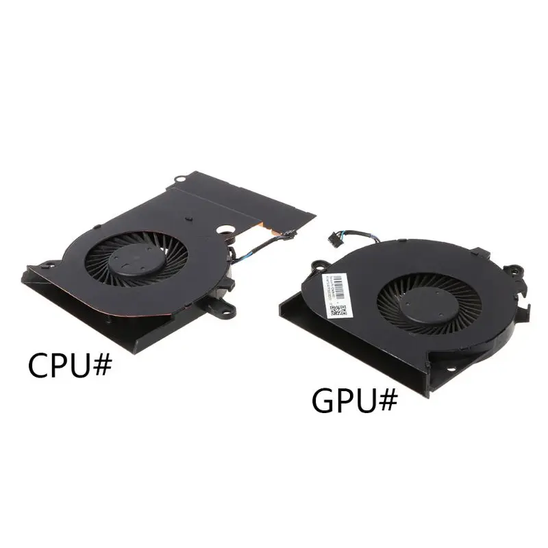 Черный металлический замененный Ноутбук GPU CPU вентилятор охлаждения для HP OMEN 15 CE 17