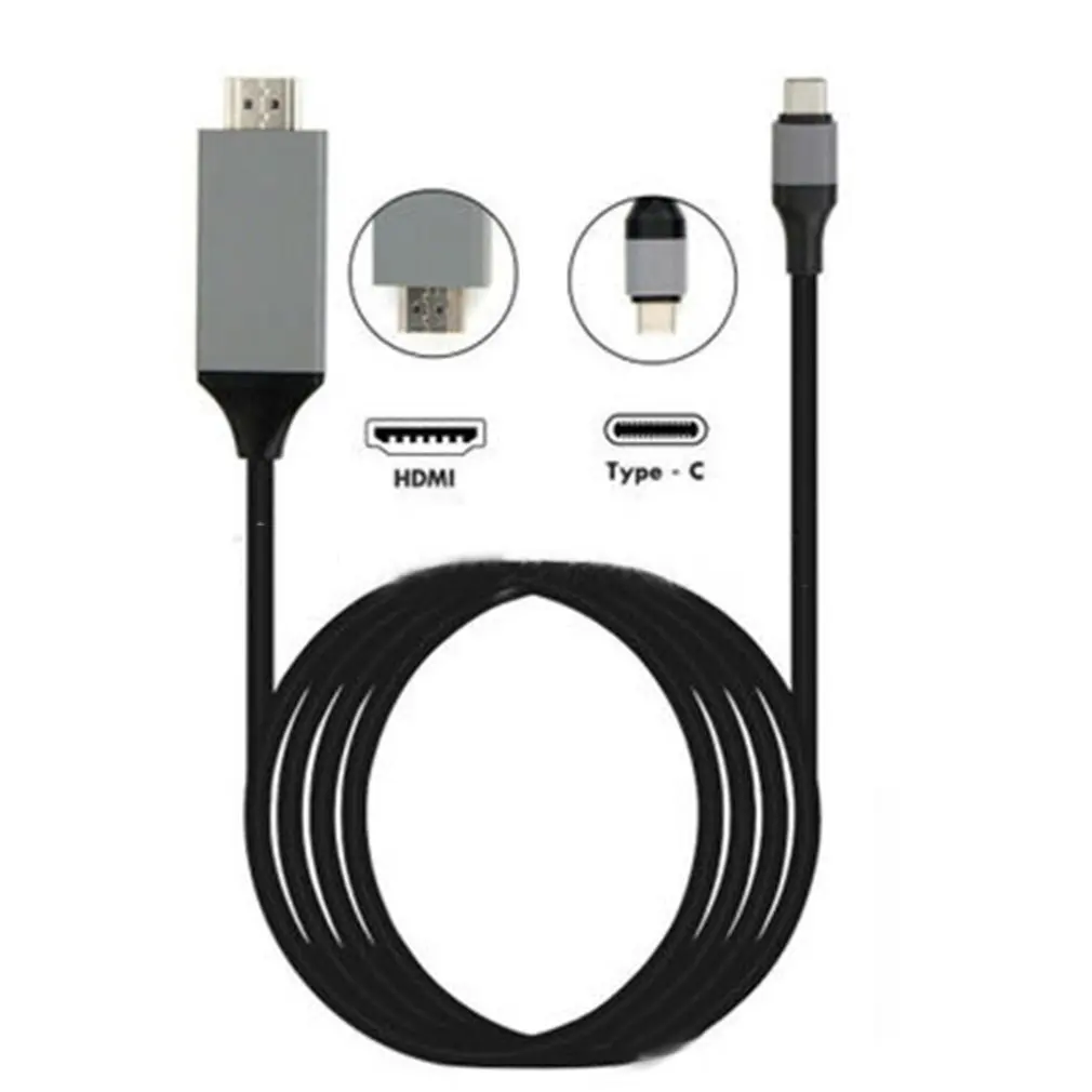 Прочное использование USB-C type C до 4K HDMI HDTV Кабельный адаптер-переходник Кабель Шнур подходит для Samsung Galaxy S8 S9