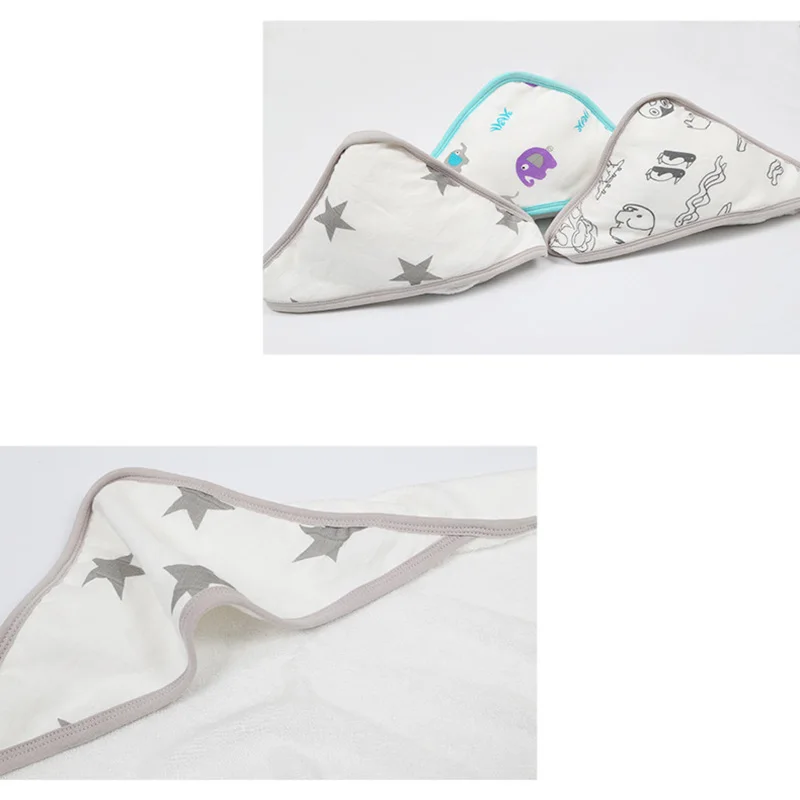 

Stroller Blanket Baby Bath Towel hooded blanket bamboo muslin Summer Swaddling for Infant Printing BHB023