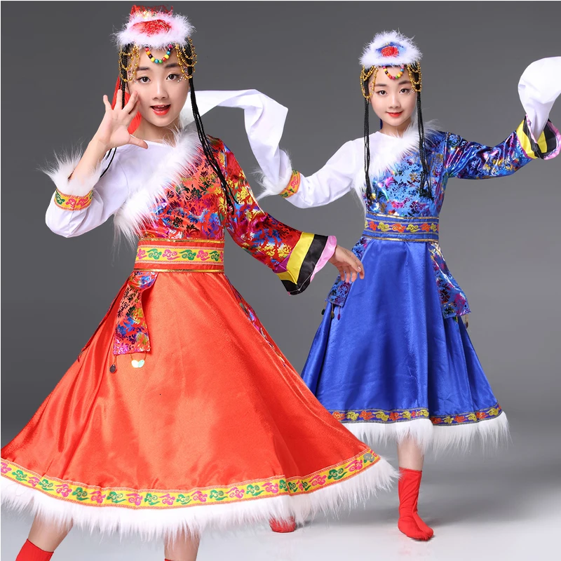 

Russian national performance clothes for children modern folk dance clothes for girls and boys Chinese dance dress children's