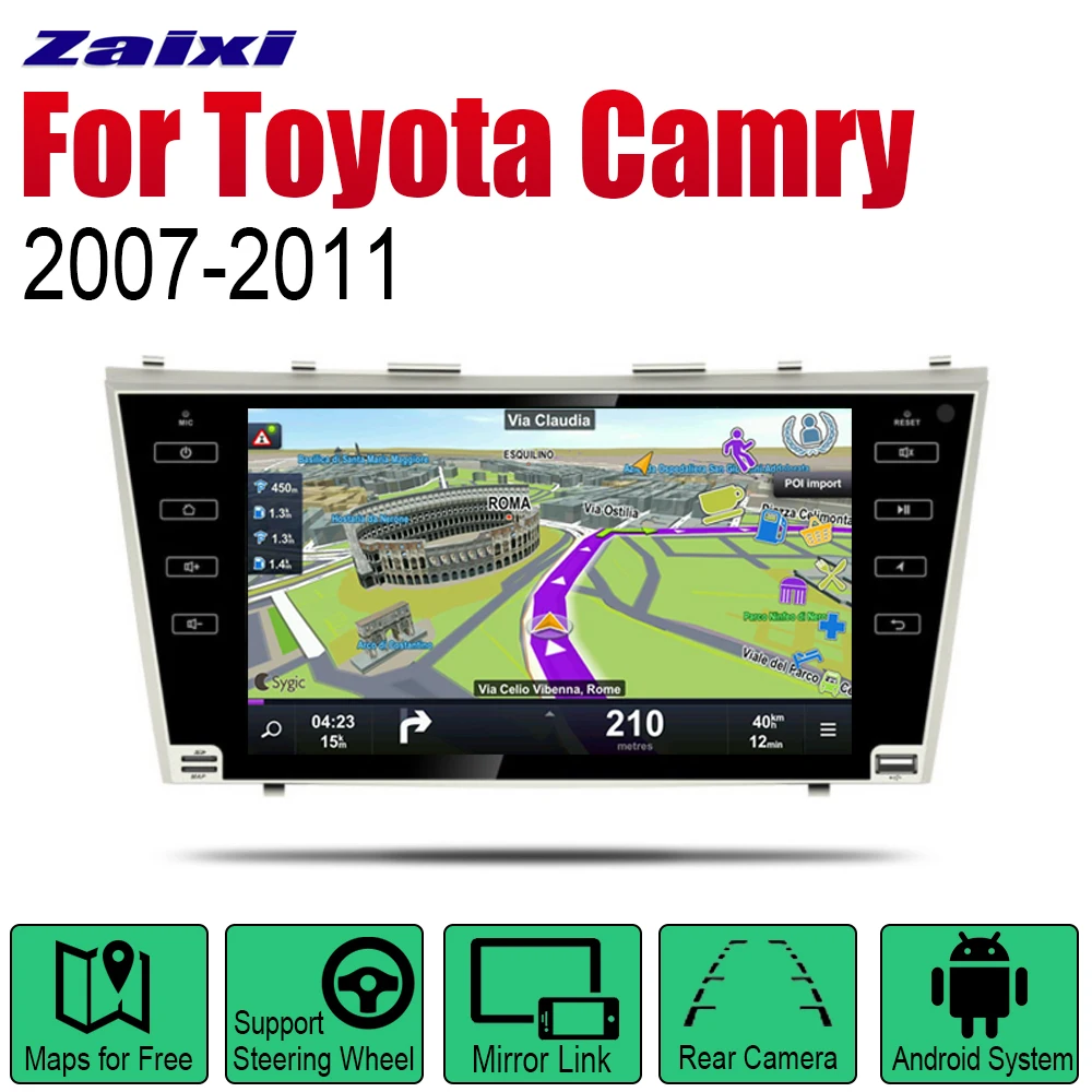 Автомагнитола 2 Din на Android для Toyota Camry 2007 2008 2009 2010 2011 автомобильный мультимедийный