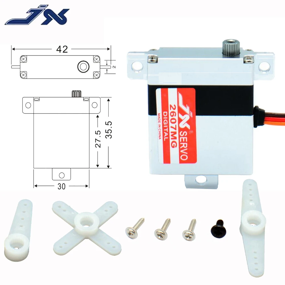 JX PDI 2607MG 4 8 6 0 V 7 2 кг Металлический Алюминиевый Чехол Шестерни цифровой ру серво