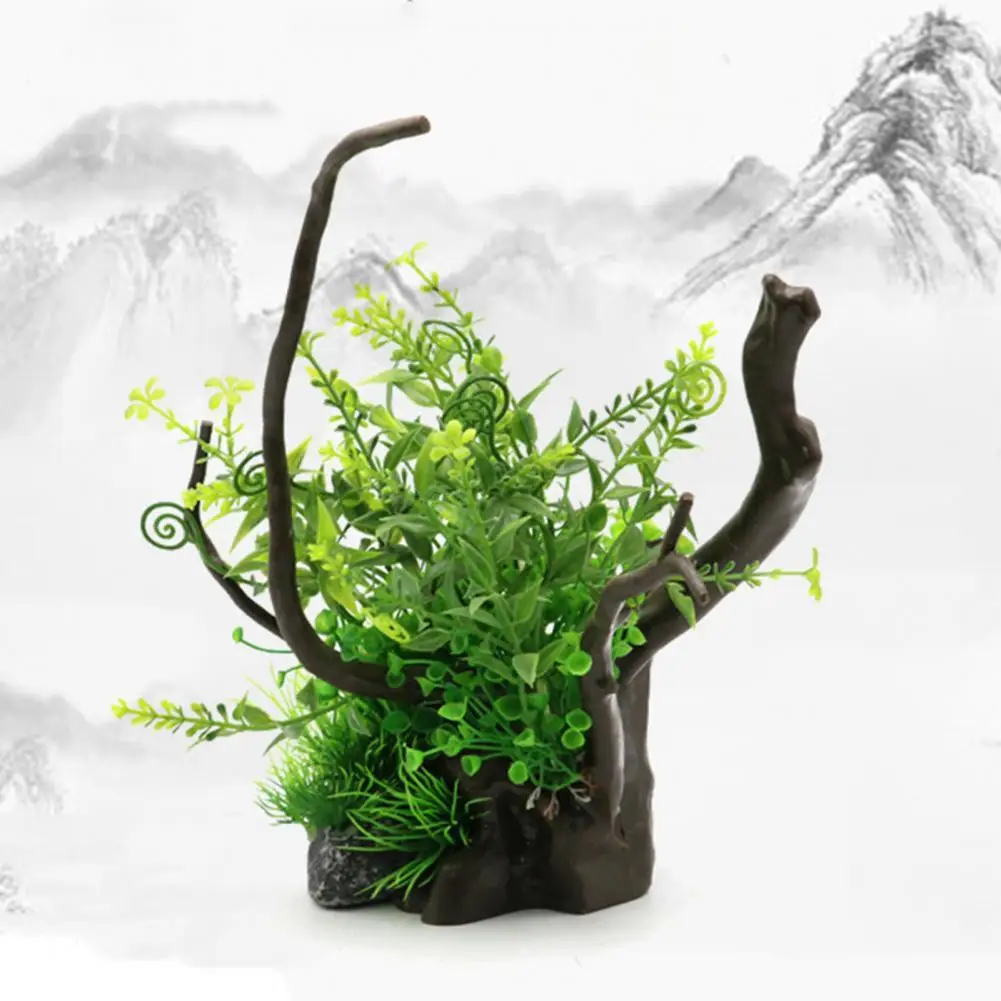 

Компактные рыбные креветки, украшение для горшечных растений, реалистичная форма, подводная имитация искусственных растений