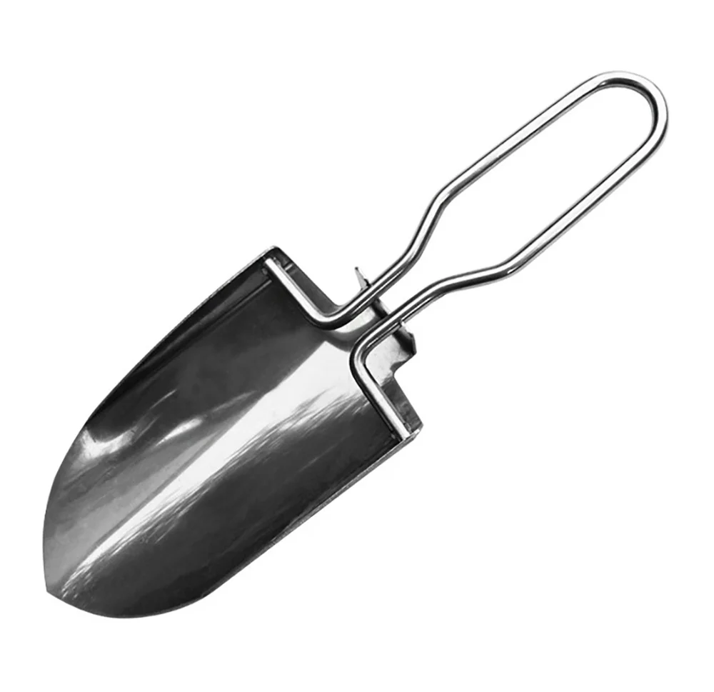 

Stainless Steel Trowel Mini Handy Collapsible Folding Shovel Foldable Hand Shovel Lawn Care Outdoor Camping Gardening Tool