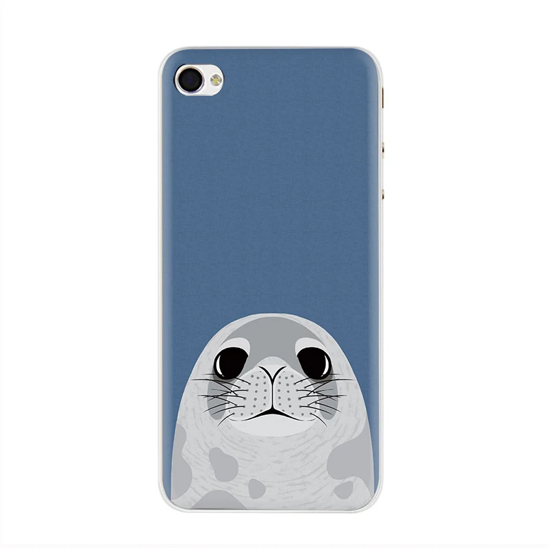 H10 Жесткий чехол для телефона EWAU Baby harp Seal Sea Lion чехол для iPhone 5 5S SE 5C 6 6s Plus 7 8 Plus X XR XS 11 Pro MAX - Цвет: H10
