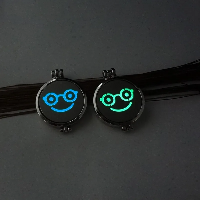 Милый светящийся светильник с выражением лица в темноте открытые подвески для