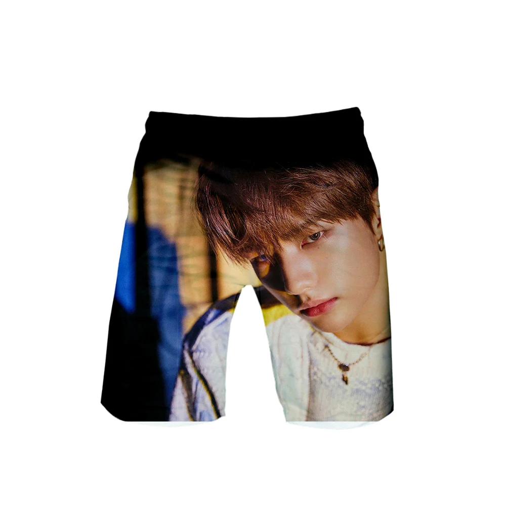 Stray Kids Yellow Wood Soul album Style summer men fashion Leisure trend shorts 2019 New Kpop popular casual | Мужская одежда