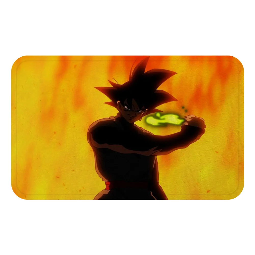 Оранжевый DRAGON BALL Son аниме Гоку коврик для ванной кухня ковер декоративные Противоскользящие коврики комната автомобиль пол бар ковры домашний декор для дверей подарок - Цвет: Оранжевый