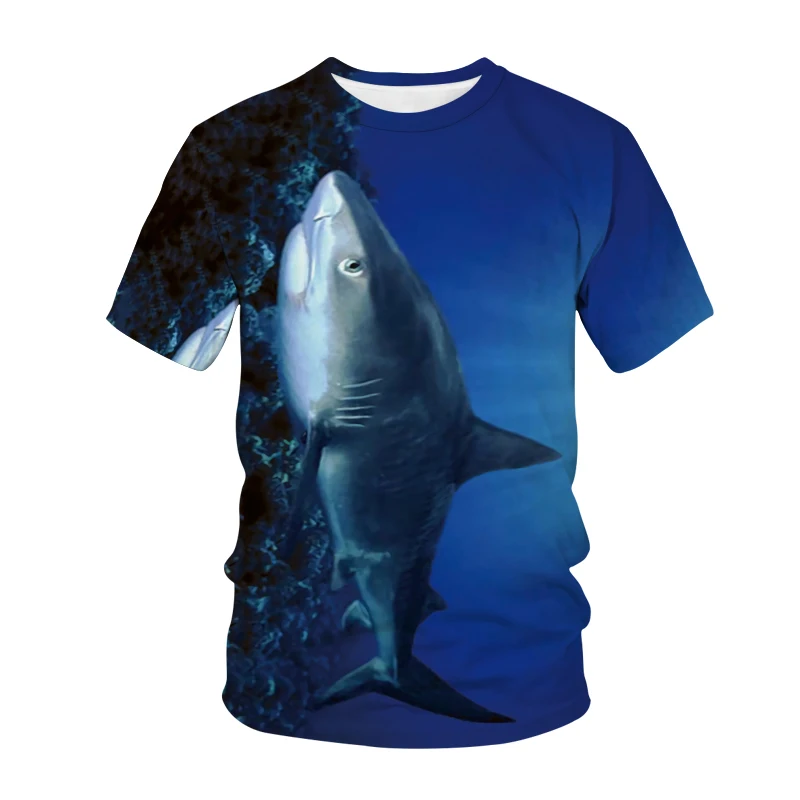 

New Fashion T-shirt Octopus Shark 3D Printing Streetwear Boys Girls T-shirt Hip Hop Fishing Casual T-shirt Top Unisex Clothing