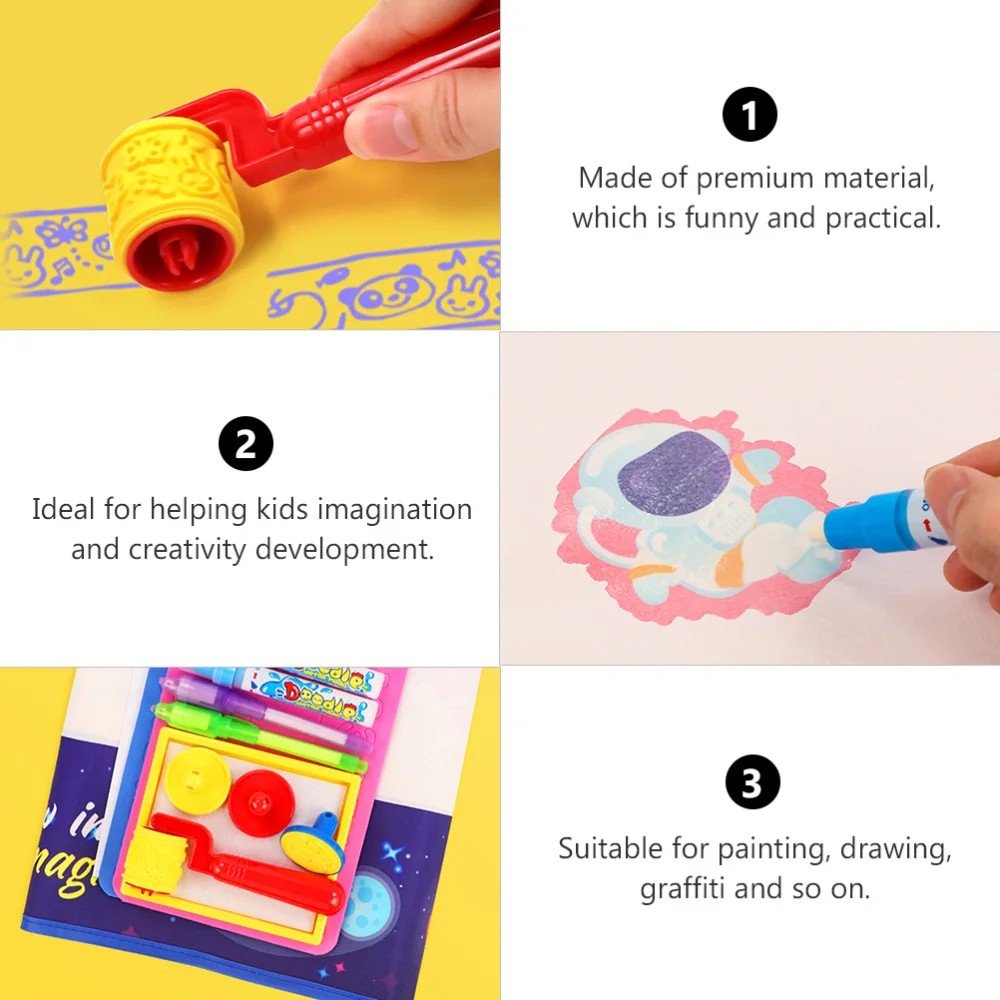 

1 Set of Water Doodle Mat Home Painting Mat Funny Drawing Cloth Birthday Gift