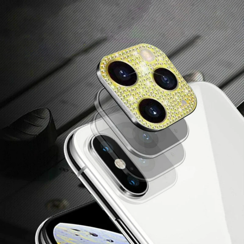 Case For iPhone XS MAX XR X Seconds Change To 11 Pro Max Inlaid Rhinestone Camera Cover Etui Telephone Lentille Coque | Мобильные