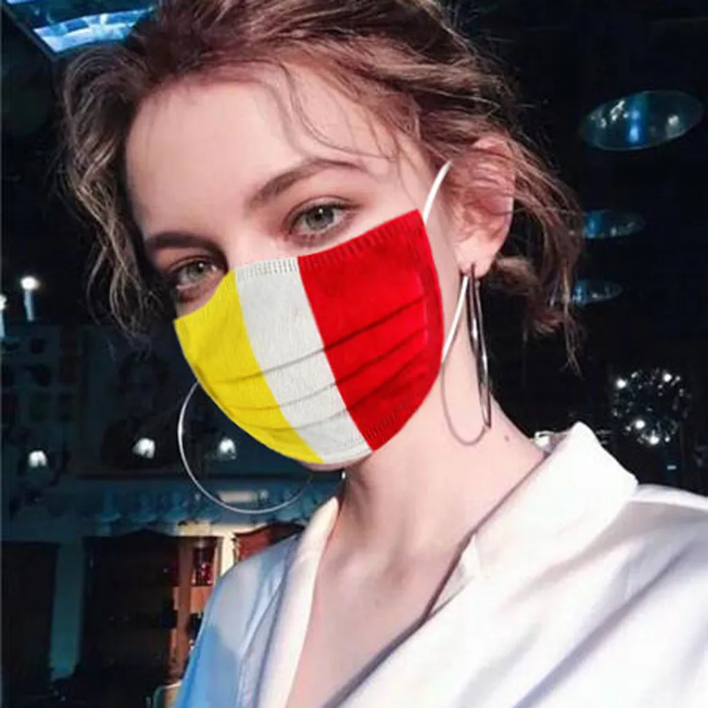 Маска для лица одноразовая мужчин и женщин маска 3-слойная с фильтром в виде