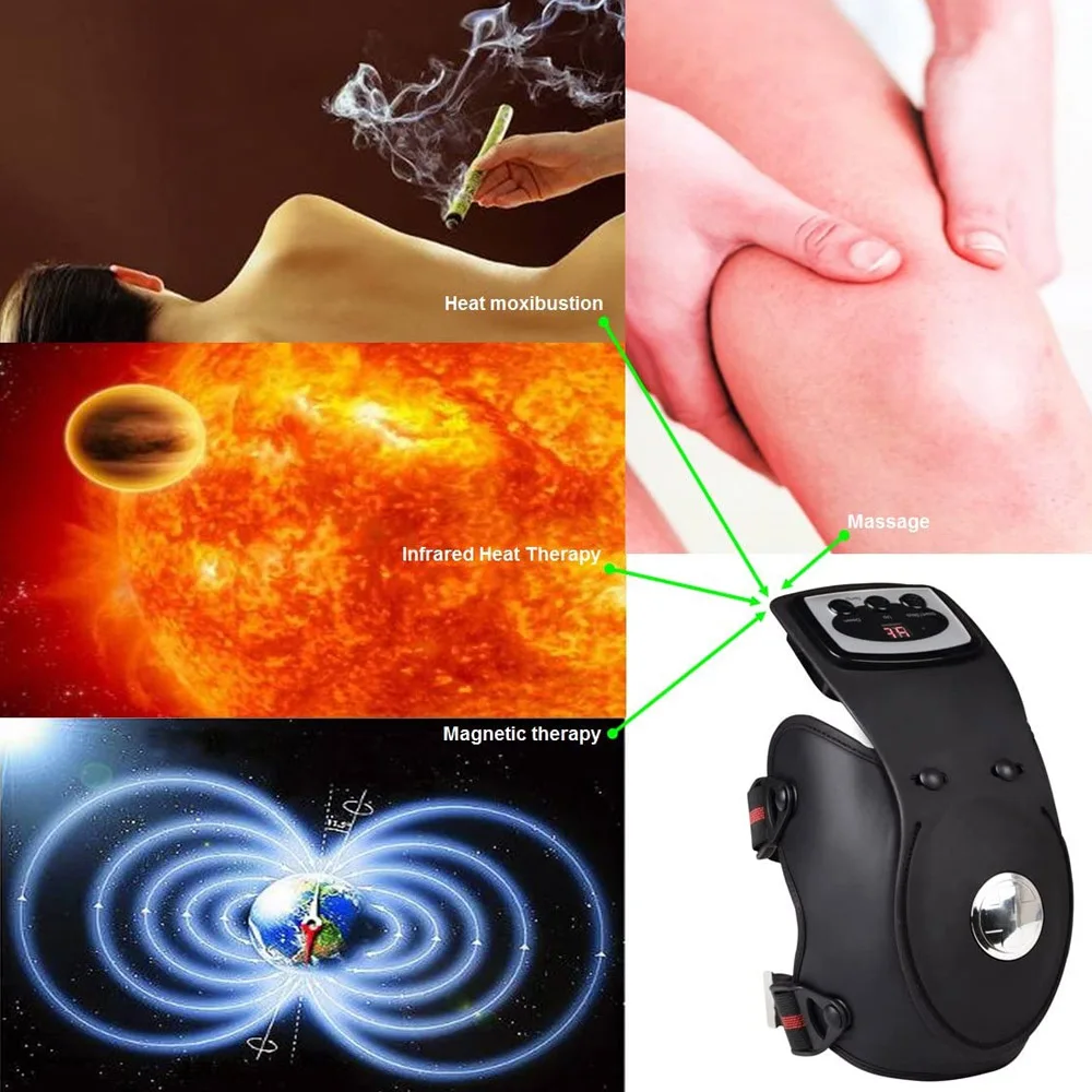 Online Electric Massager Untuk Siku Fisioterapi Mesin Dengan Panas Bahu Arthritis Lutut Nyeri Sendi Alat Pijat Kesehatan