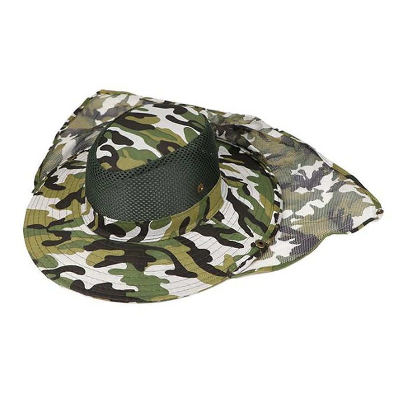 

Outdoor Unisex Hiking Caps Outdoor Sport Fishing Hiking Hat UV Protection Face Neck Flap Man Sun Cap