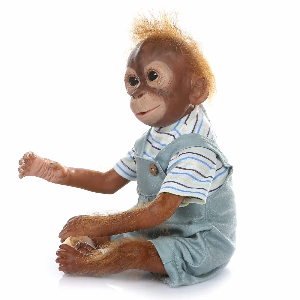 Кукла реборн Macaco Bonecas детская игрушка размер 21 дюйм 52 см из хлопка семейная кукла