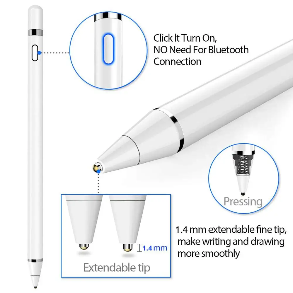 Стилус для Apple iPad Pro 11 12 9 10 5 7 Smart touch pencil 2 Air 3 mini 4 Huawei tablet ipad аксессуары | Компьютеры и