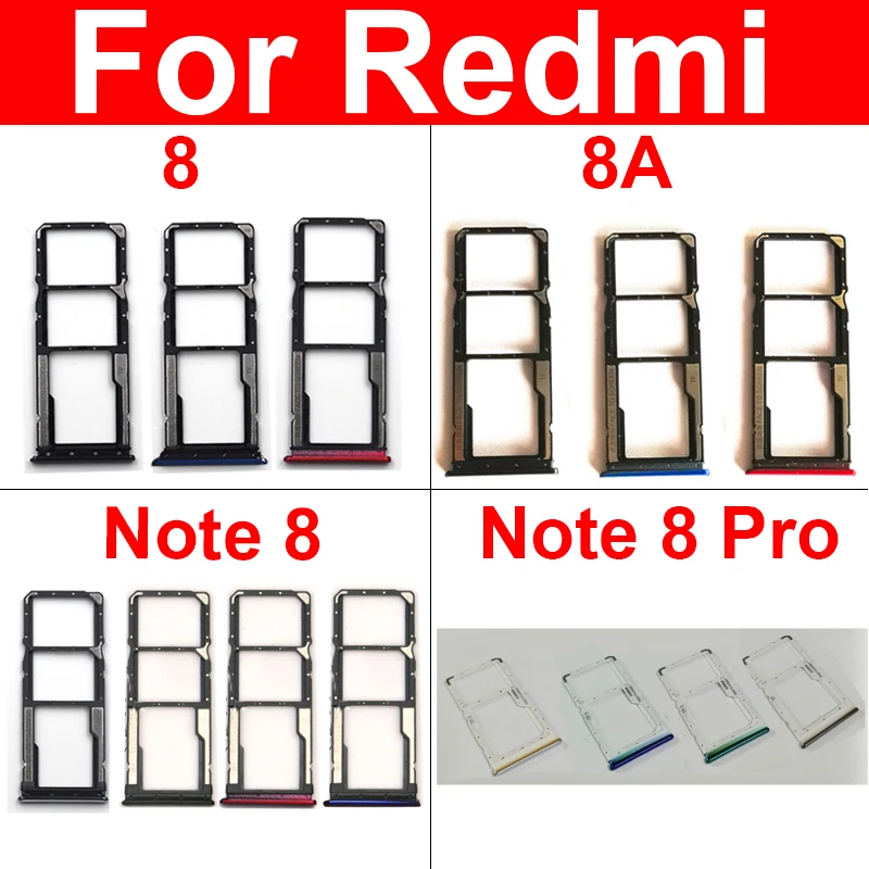 Держатель лотка для карт памяти и sim-карты Xiaomi Redmi Red Rice Note 8 Note8 C3J SIM Micro Sd слот