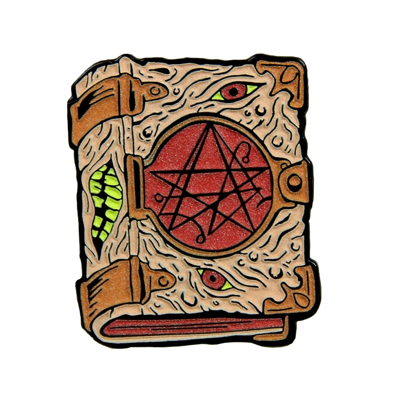 Брошь в виде книги Necronomicon брошь листьев|Броши| |