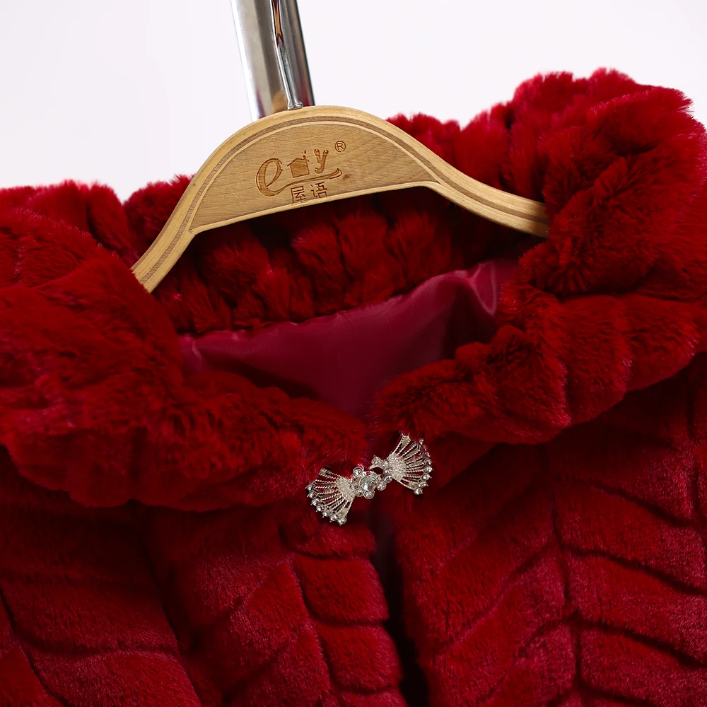 Chaquetas de invierno de piel sintética para niñas с Минни Маус abrigos de bebé ropa де abrigo para niños capa de abrigoniñas ropa де abrigo
