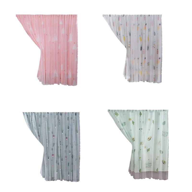 Европейская Волшебная занавеска из тюля драпировка для дверей и окон прозрачная