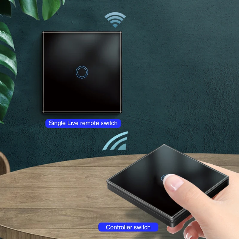 Пульт дистанционного управления RF433 панель из закаленного стекла для