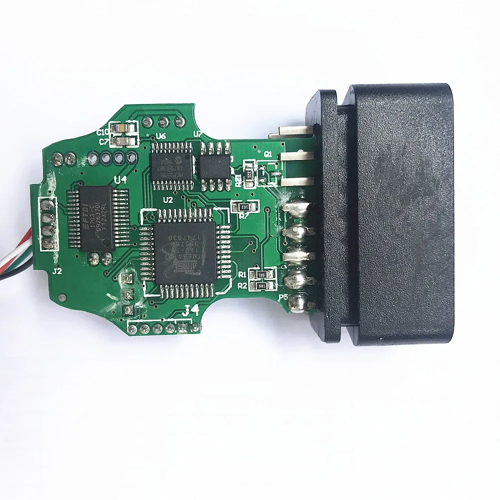 High Quality Car Diagnostic OBD2 16Pin V1 17.8 Cable Multi-Language ATMEGA162 FTDI FT232RL Green PCB Free Shipping | Автомобили и