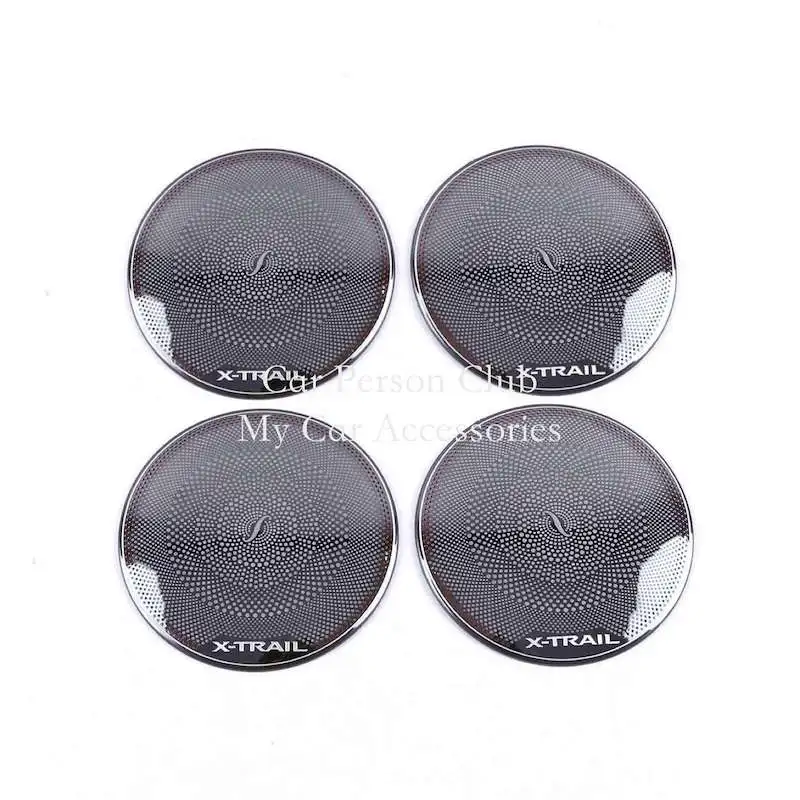 

Stainless Steel Interior Door Speaker Horn Stereo Cover Frame Cover Audio Trims For Nissan X-Trail T32 2014-2020 Car Accessories