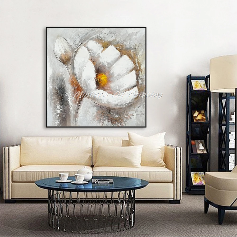 Хэмд нарисованная Толстая текстурированная картина маслом на холсте