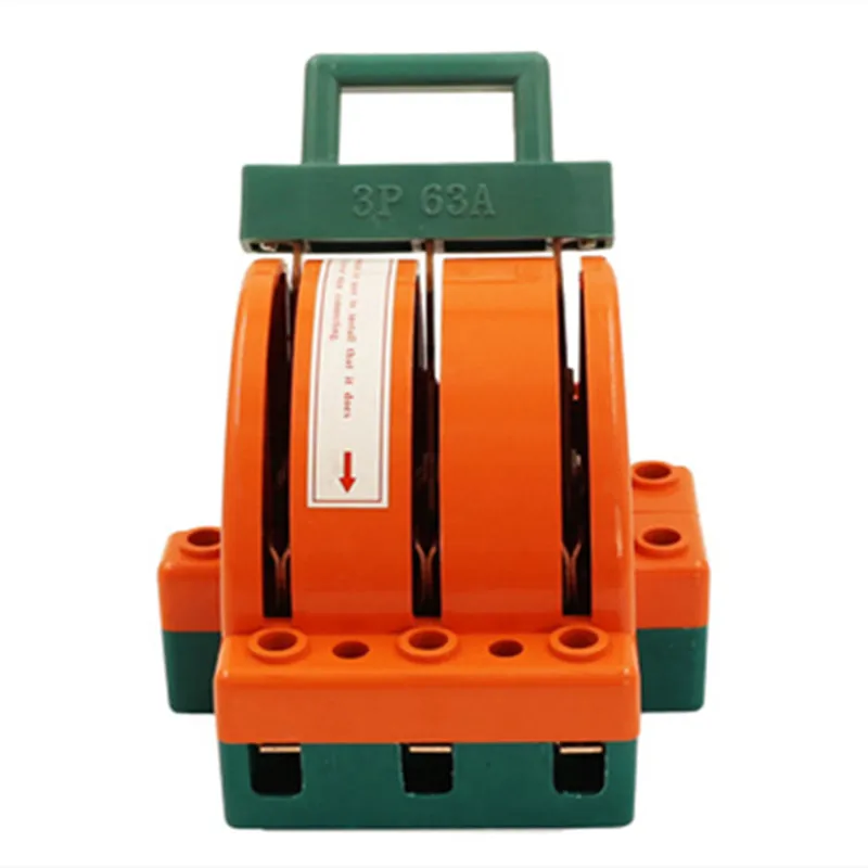DPDT3P 32A 63A 100A трехполюсный переключатель для отсоединения ножей с двойным забросом