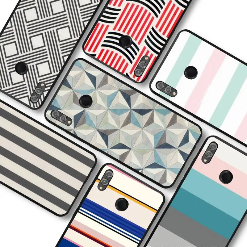 

Simple retro striped plaid Phone Case For Huawei honor 10Lite 10i 20 8x 10 for Honor 9lite 9xpro Back Coque