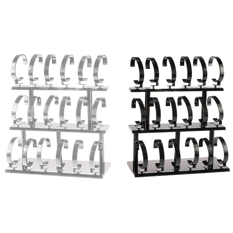 Acrylic Three-Layer 18-Digit Watch Display Storage Rack