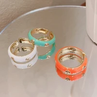 ethnic candy colors open rings for women 2022 new trendy temperament ring adjustable jewelry bijoux