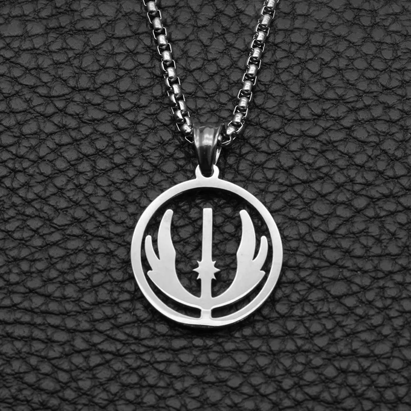 Модное ожерелье с ангельским крылом Мужская подвеска из нержавеющей стали в