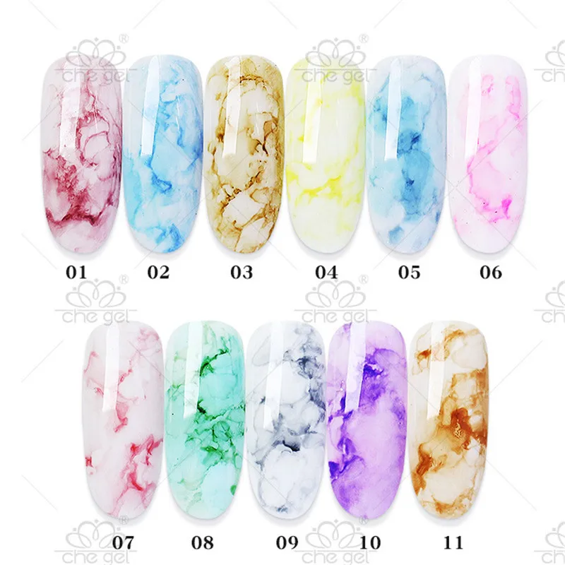 Sale Watercolor Ink High Quality Water Dyeing Gradient 15ML Nail Art Japanese Nails Gel Nail Polish 1PC Marble Pattern