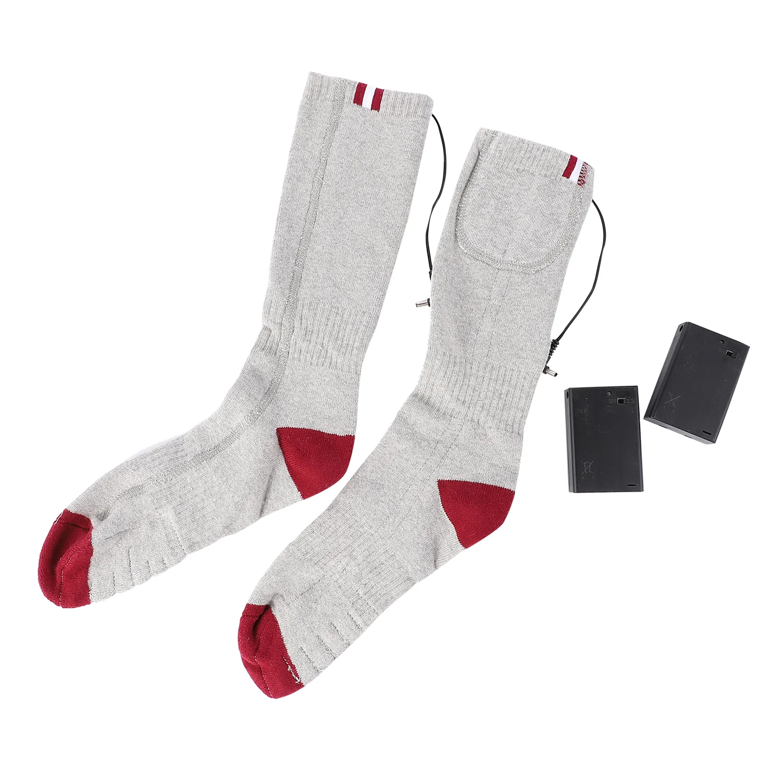 

Heated Sock Men Battery Sock Electric Thermal Socks without Battery (Grey)
