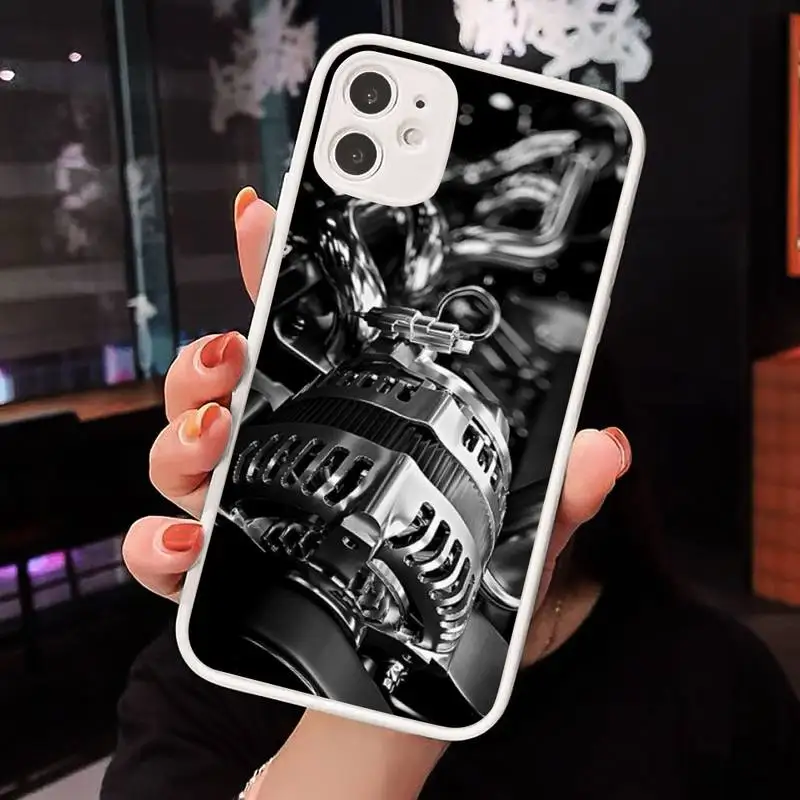 

Hot Vintage Motorcycle Phone Case Matte Transparent for iPhone 7 8 11 12 s mini pro X XS XR MAX Plus cover funda