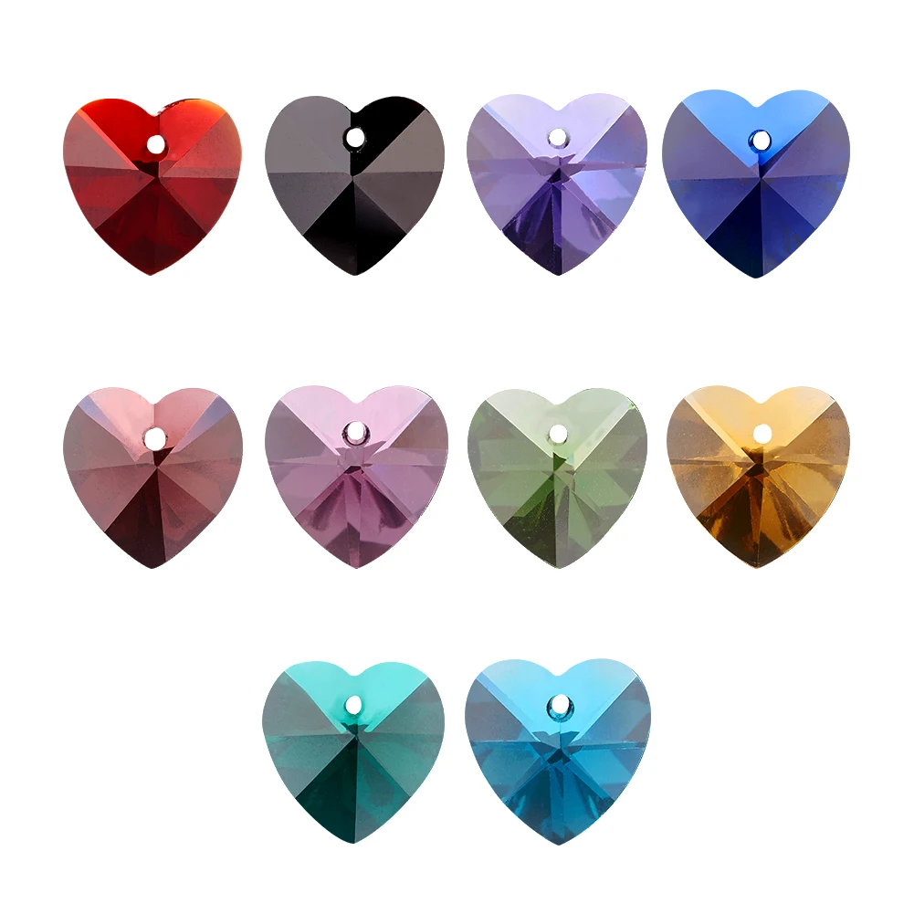 Оптовая продажа стеклянные бусины в форме сердца Романтические идеи Святого
