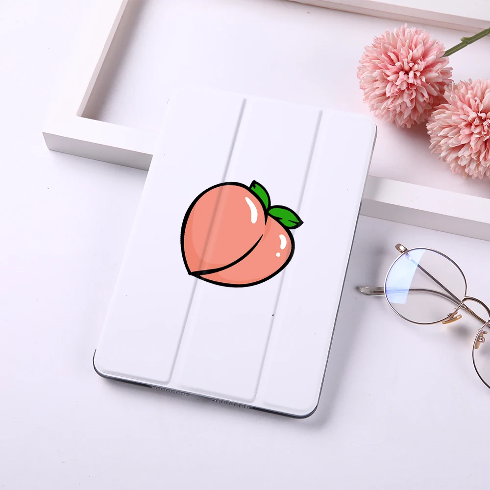 Чехол-книжка для iPad Pro 11 2020 Air 2 9 7 3 Mini 1 4 5 с изображением фруктов персиков |
