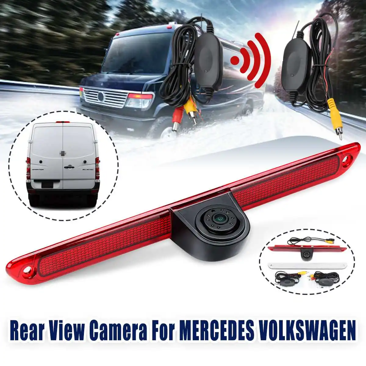 Беспроводная Автомобильная камера заднего вида CCD HD ночное видение 3 е стоп