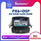 Автомобильный DVD-плеер PX6, DSP IPS, Android 11, 4 Гб ОЗУ, 64 Гб ПЗУ, 8 ядер, GPS-карта, радио, Wi-Fi, Bluetooth 5,0, для Renault Megane III, Fluence 2009-2016