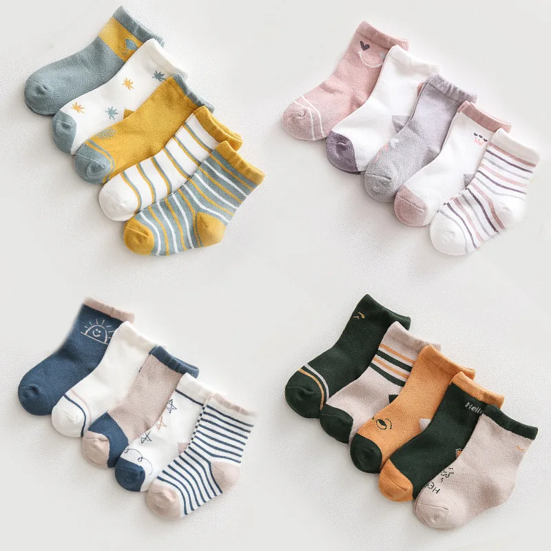 5 пар детские носки Осень зима|Носки| |