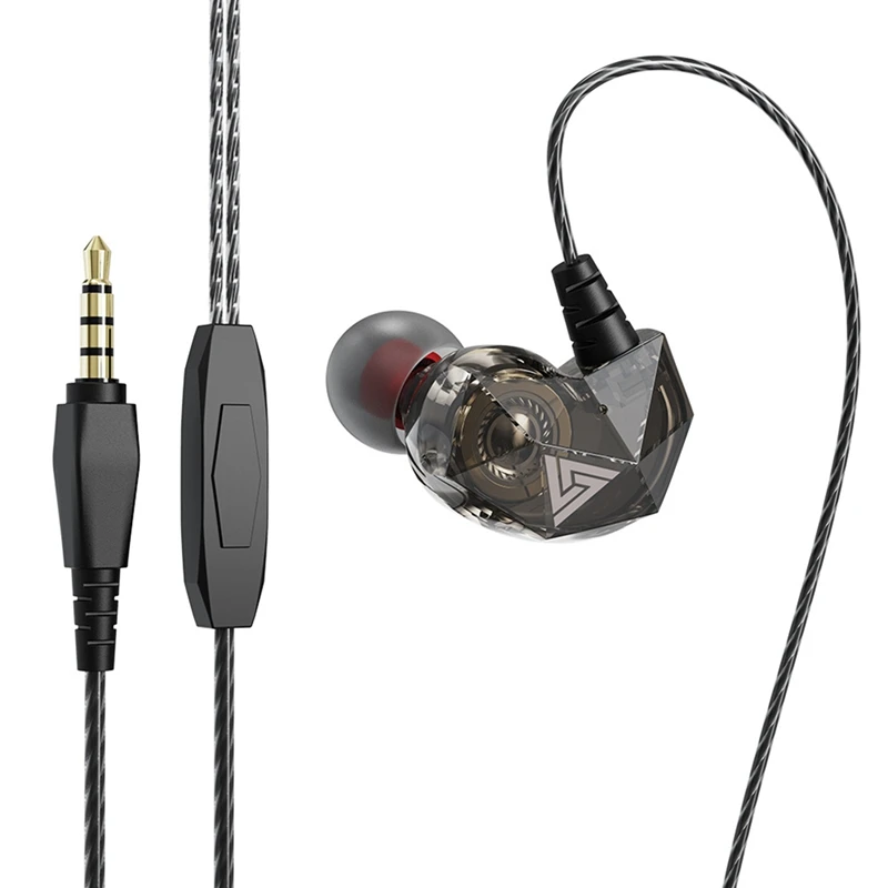 

Портативные наушники-вкладыши QKZ AK2, проводные наушники с микрофоном и сабвуфером