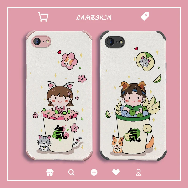 

Apple Soda Boy Phone Case For iPhone 7 6 6S 6SPlus 6Plus Plus Liquid Silicone Cover