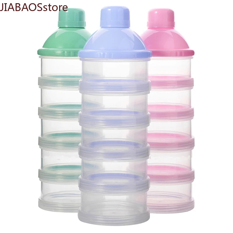 

Portable Milk Powder Formula Dispenser Food Container Storage Feeding Boxes for Baby Kids Toddler 4/5 Grid Baby Food Storage Box
