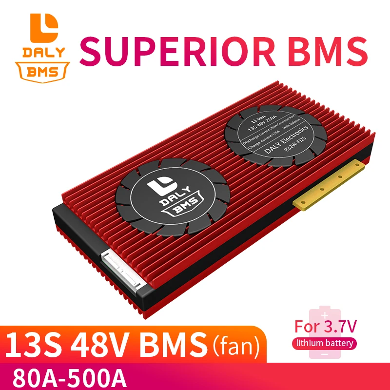 Proteção da Bateria Li-ion 80a 100a 120a 150a 200a 250a 18650 Pcm Bms Equilibrada Lítio Painel Solar Inversor 064 3.7v 13s 48v