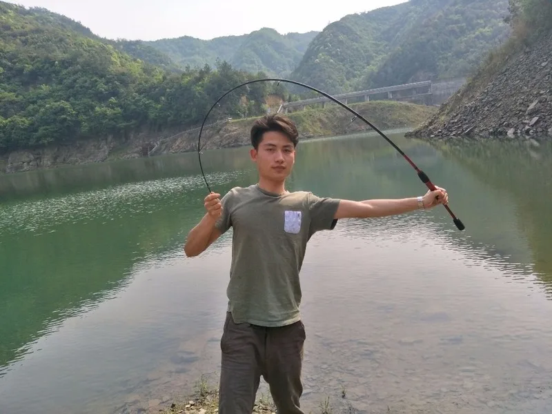

Catch.u Fishing Rod 1.7/1.8M Spinning Casting Travel Fishing Lure Rods 2Sections M Action Carbon Fiber Hard Fishing Gear Stream